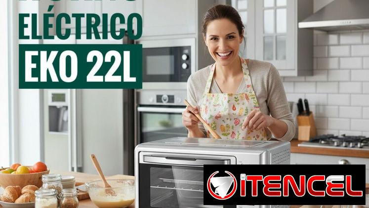 🔥 LO MEJOR PARA CASA 🔥 HORNO ELÉCTRICO EKO DE 22 LITROS. TENEMOS MENSAJERÍA CON FACTURA Y GARANTÍA