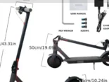 🎮⚓Scooter eléctrico plegable Etekhop (litio, 36V y 10.5Ah, 48Km) Nuevo – 💲400 USD🎧
