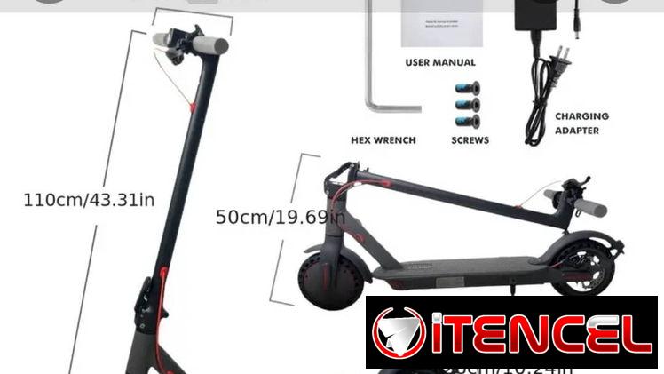 🖇️💫Scooter eléctrico plegable Etekhop (litio, 36V y 10.5Ah, 48Km) Nuevo – 💲400 USD🕹️