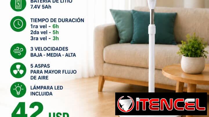 ventilador recargable