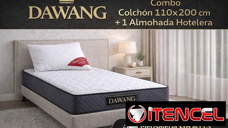 COMBO Colchón DAWANG y Almohadas hoteleras