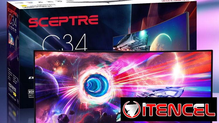 Monitor Curvo Ultra Ancho Sceptre 34” WQHD (3440 x 1440)  entrega incluida