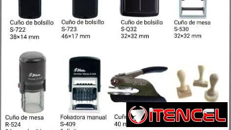 Cuños y gafetes personalizados