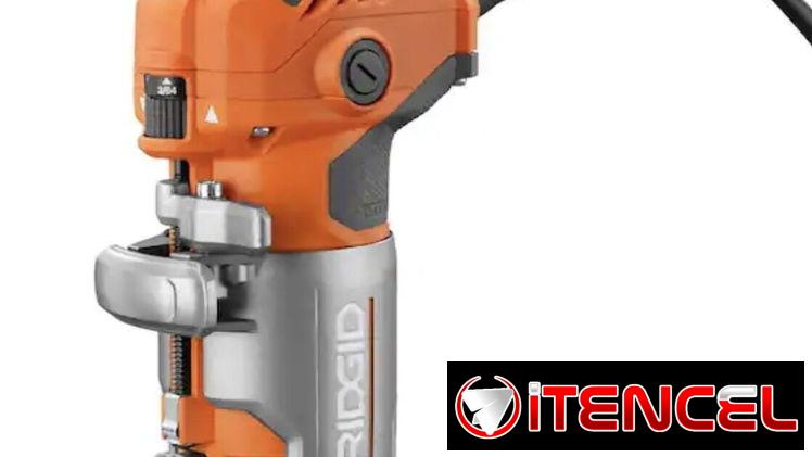 Router ridgid 120v , 5.5A más accesorios modeloR24012