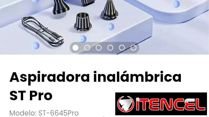 Aspiradora inalámbrica ST Pro. Capacidad de la batería: 4000 mAh