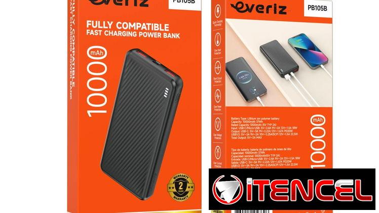 Power Bank 10000 mAh 22.5W + PD 20W | Carga Rápida con 2 USB + 1 USB-C