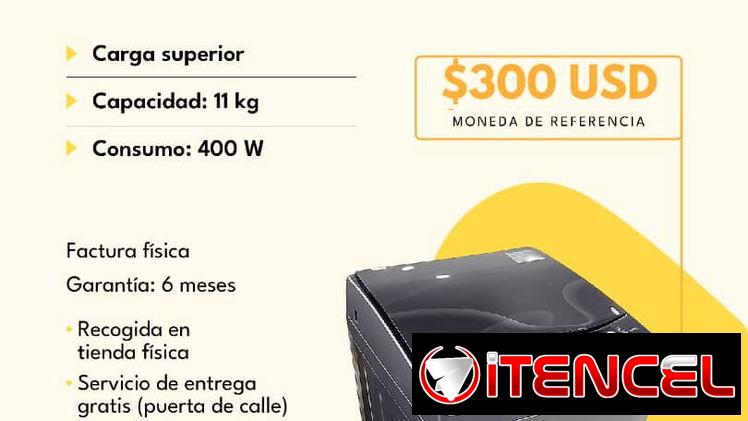 Lavadora 11Kg automática