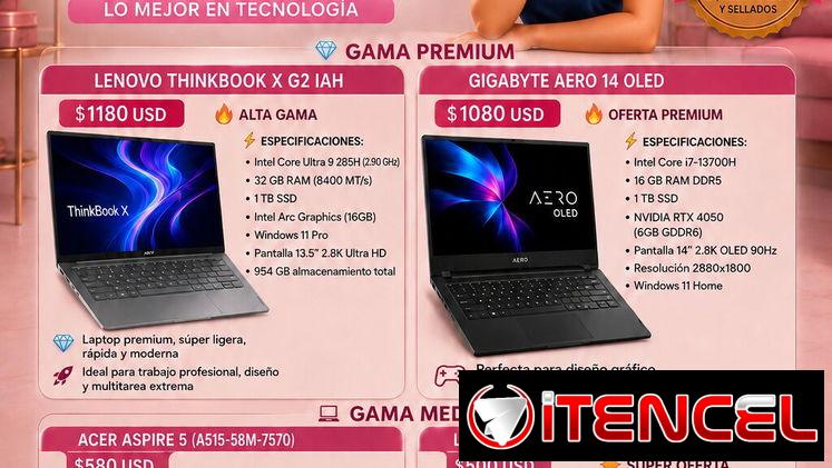 💖💻✨ ¡NUEVAS LAPTOPS EN LAURIMAX ENERGY! ✨💻💖