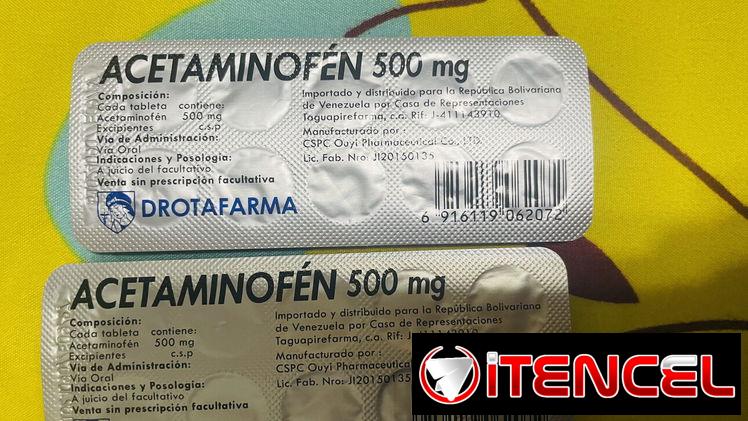 Acetaminofen de 500g