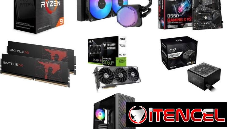 Torre gamer Asus TUF RTX 5060 Ti 🤩AMD Ryzen 9 5900X -32GB RAM -Gigabyte B550 -LÍQUIDA -750Watts -CHASI📦