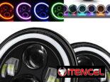 PANTALLAS LED TIPO LUPAS DE 7 PULGADAS CON OJOS DE ANGEL DE 9 A 30 VOLT🛒📱🛒📱📱