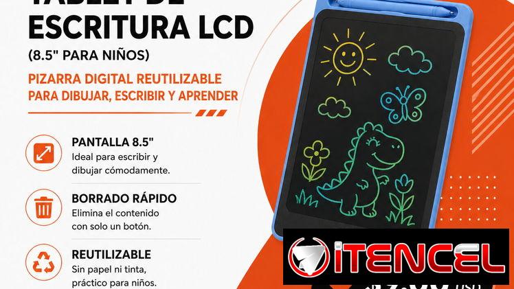 Tablet de Escritura LCD 8.5” para Niños | Pizarra Digital Reutilizable en La Habana