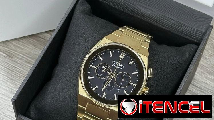 CITIZEN ECODRIVE AXIOM SC (CA4582-54E) DE HOMBRE CON CRONOGRAFO , 43MM CON CRISTAL DE ZAFIRO Y ACERO DORADO  58049738