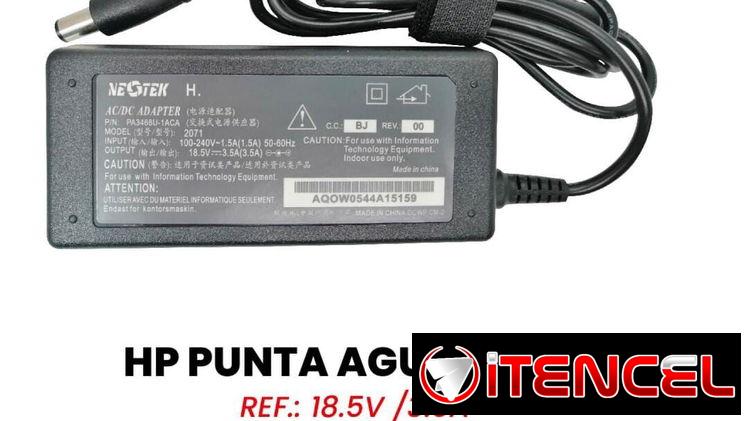 Cargador para Laptop HP de punta azul de 19.5v 2.31a , nuevo + garantía.