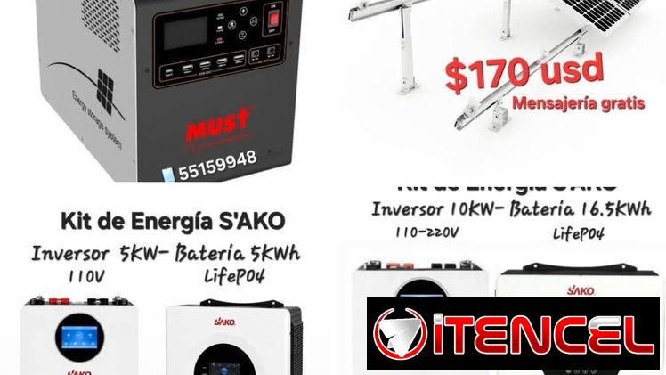 Estaciones,Paneles, Inversores, Kit solares, baterías (factura, mensajería, garantía) 53220916