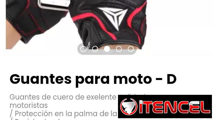 Guantes para moto – D. Cierre de velcro en la muñeca