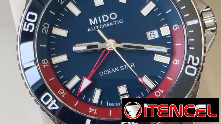 🔥  ¡ estreno !  🔥mido ocean star gmt automático swiss made, función gmt, cristal zafiro, bisel de cerámica