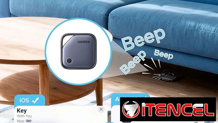 Localizador ( Airtag ) UGREEN Finder Duo Localizador Bluetooth iPhone Android Recargable para Llaves y  mucho más