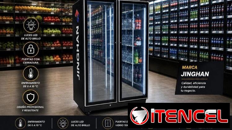 Nevera exhibidora vertical Xings 2 puertas