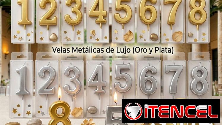 Velas de número para cumpleaños