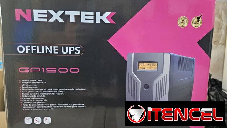 Backup NEXTEK 1500va/900w Doble Bateria -250 USD   – ENVIO GRATIS