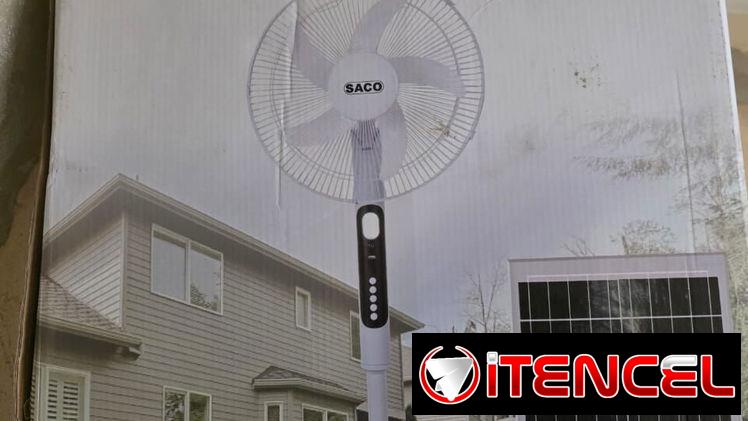 Ventilador recargable de Pedestal MARCA:SACO