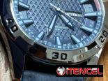 Reloj poedagar, esfera y pulsera azul navy , manilla de cuero. Calendario. Ideal para eventos formales y casuales.