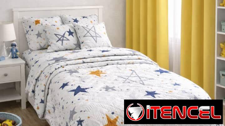 💫 Combo estrella 2💫 Sobrecama Majestic imperial – twin (personal y Juego de 2 Cortinas Blackout . 📞56249037