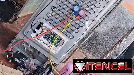 Reparación, refrigeración, reparación,clima, reparación,clima técnico