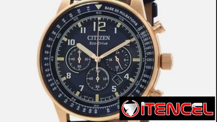 CITIZEN ECODRIVE CRONOGRAFO (CA4503-00L) PARA HOMBRE ,44MM , MANILLA DE PIEL AZUL CON ESFERA AZUL , A ESTRENAR  58049738