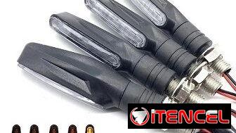 R09 Vendo intermitentes secuenciales y triangulares de 12V, para motos y bicimotos