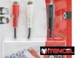 CABLE DE 2 PLUGS RCA A PLUG 3,5MM ESTEREO