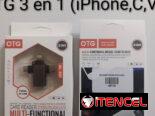 OTG 3 en 1 (iPhone,C,V8)