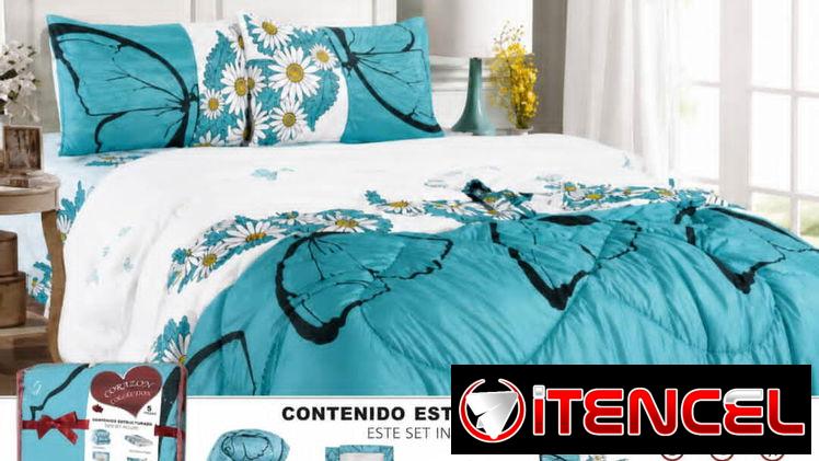 🛏️ Juego de Edredón – 5 Piezas (King)  💰 Precio: 75 USD. Excelente regalo. WhatsApp 56249038