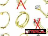 Piercing de nariz y anillos