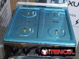 Cocina de gas con Horno y 4 quemadores Milexus 20″ Platrada