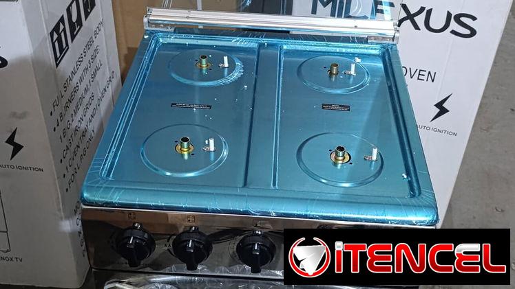 Cocina de gas con Horno y 4 quemadores Milexus 20″ Platrada