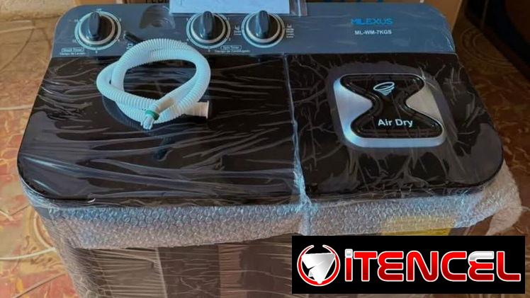 Lavadora semiautomática Milexus 7kg en 160 usd