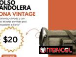 Bolso Bandolera de Lona Vintage