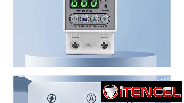 ⚡️Protector monofásico inteligente 110V/220V 63A configurable TOMZN, nuevos en caja