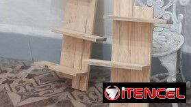 Repisa de pared 3 niveles ESTILO MODERNO MUEBLE