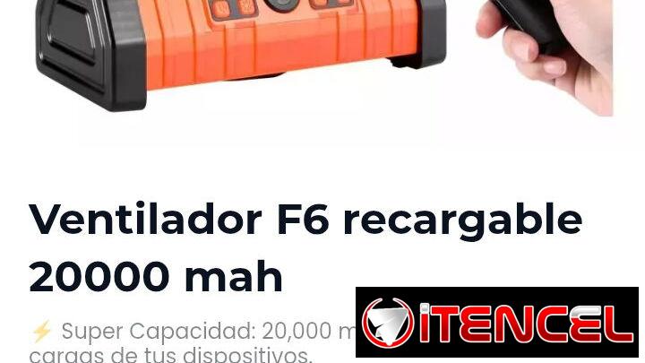 Ventilador recargable F6