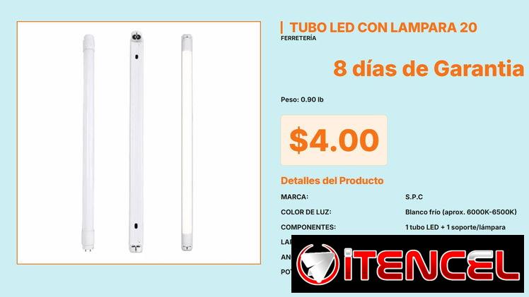 Tubo LED S.P.C de 12W con Soporte de Enchufe Rápido de Línea de Techo VPT#-0458