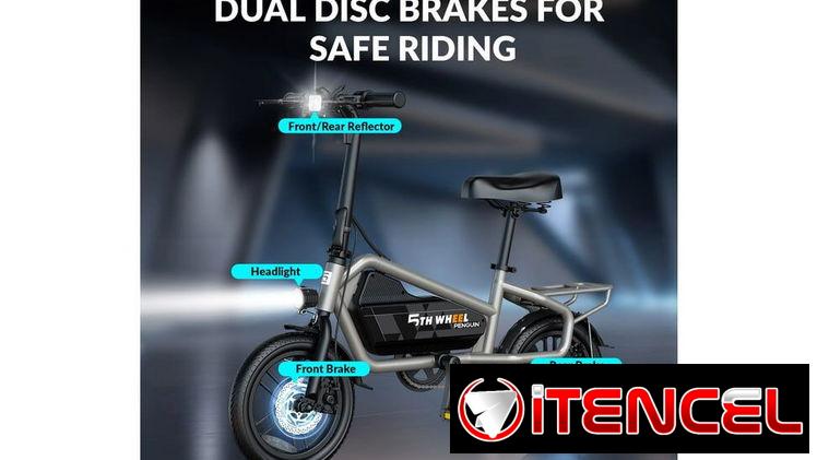 * Bicicleta Eléctrica 5TH WHEEL 14″ para Adultos – Motor 650W Pico