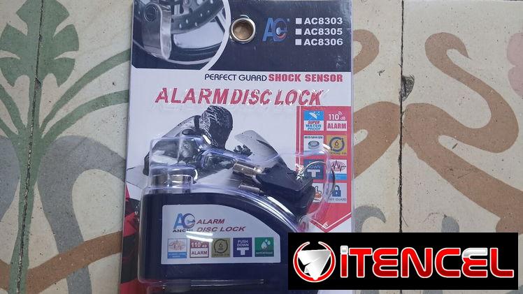 Candado para Motos de frenos de Discos Excelente Calidad con Alarma