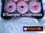 Trufas de chocolate, brownies, cupcakes, tortitas corazón y mini donitas artesanales por encargo.
