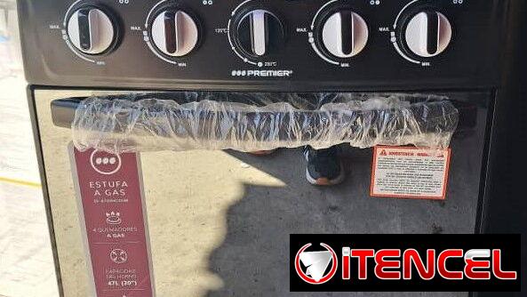 Cocina gas horno, Premier, 4 hornillas, magneto -mensajería gratis