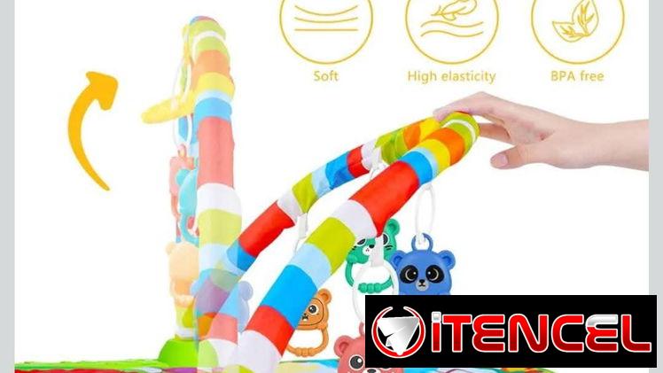 Gimnasio De Juegos Para Bebes. Incluye Manta de Juego. Piano con 3 Sonidos. Arco con 5 Accesorios colgantes. Nuevo! 0km!