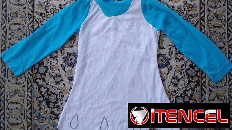 Blusa 👚 Azúl – Blanca RT (Talla S)