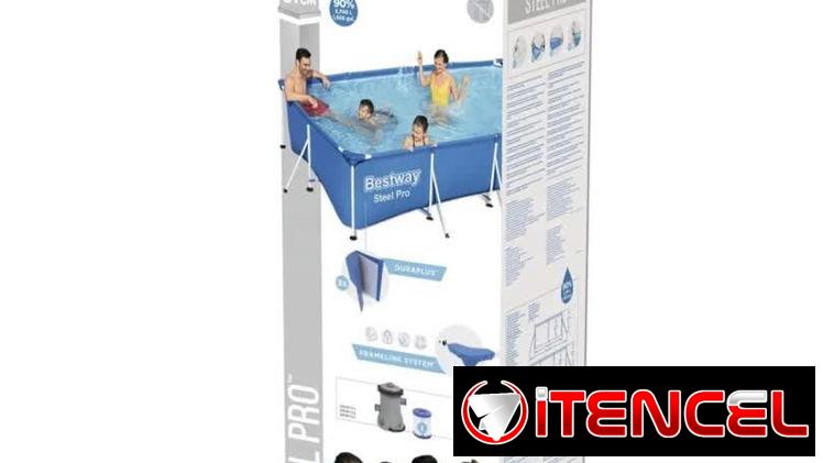 Piscina rectangular de tubos « Bestway » 4 m * 2.11 m * 81 cm